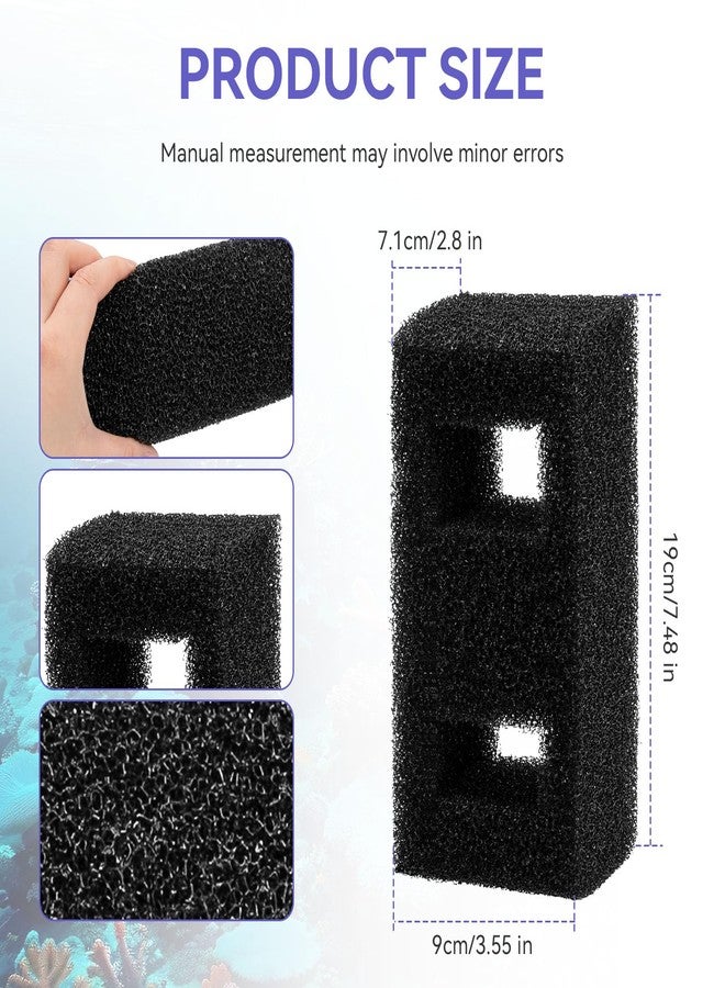 FKBYM 10532 بديل لوسائط ترشيح أحواض السمك لكتلة فلتر إسفنجية من سلسلة Fluval Spec/Evo، لأحواض السمك Evo سعة 13.5 جالون أمريكي (52 لترًا) (10531)، وSpec سعة 16 جالونًا أمريكيًا (60 لترًا) (10525). - Image 2